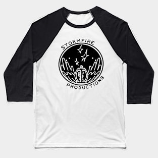 Stormfire Productions Logo - Black Baseball T-Shirt